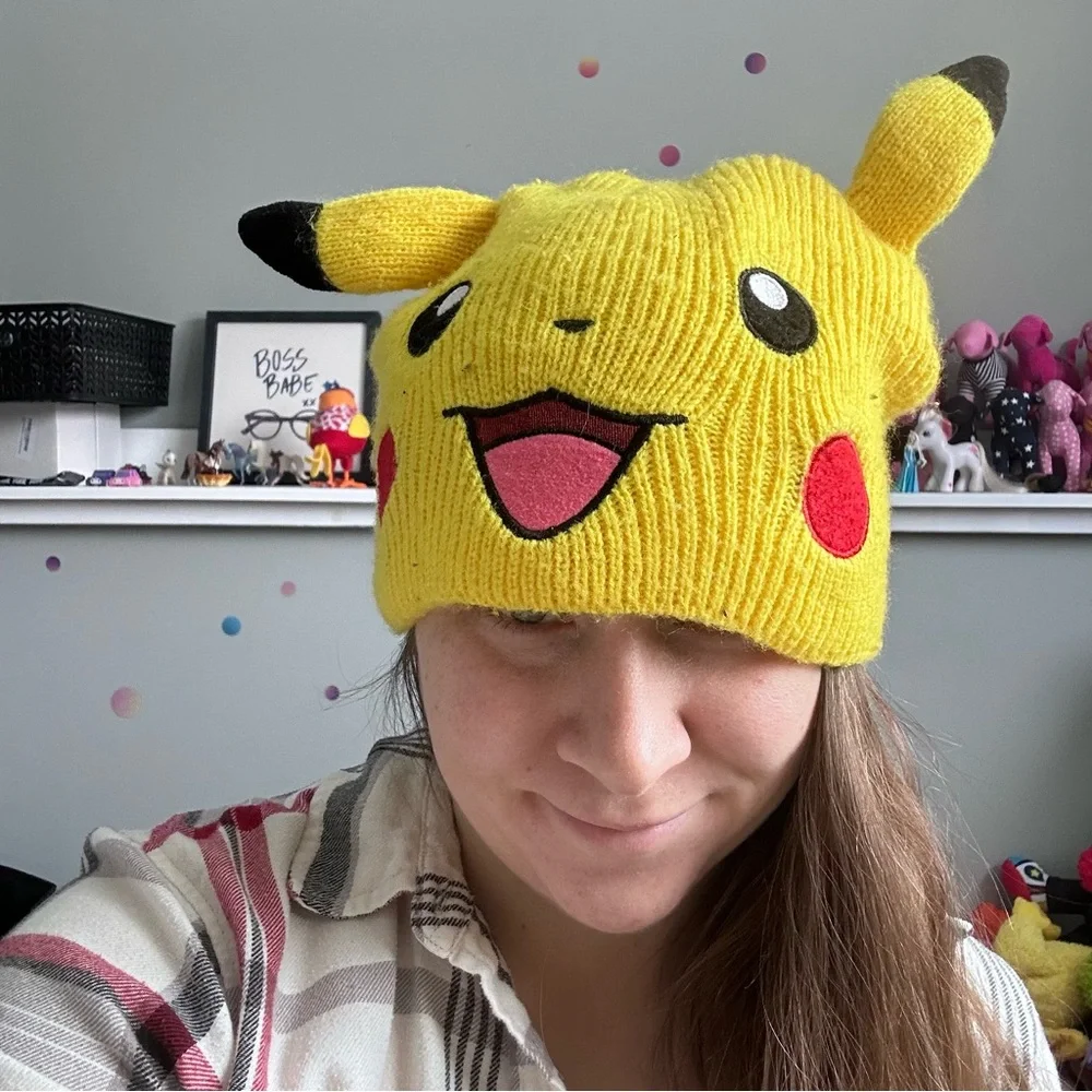 Bioworld x Pokémon | Pikachu Big Face Fleece Cap Beanie